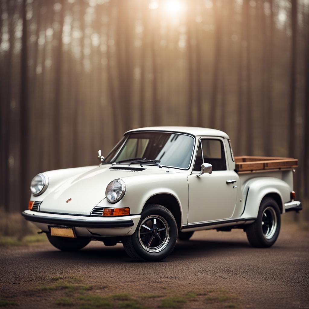 Vintage Porsche 911 Pickup Truck Workvan