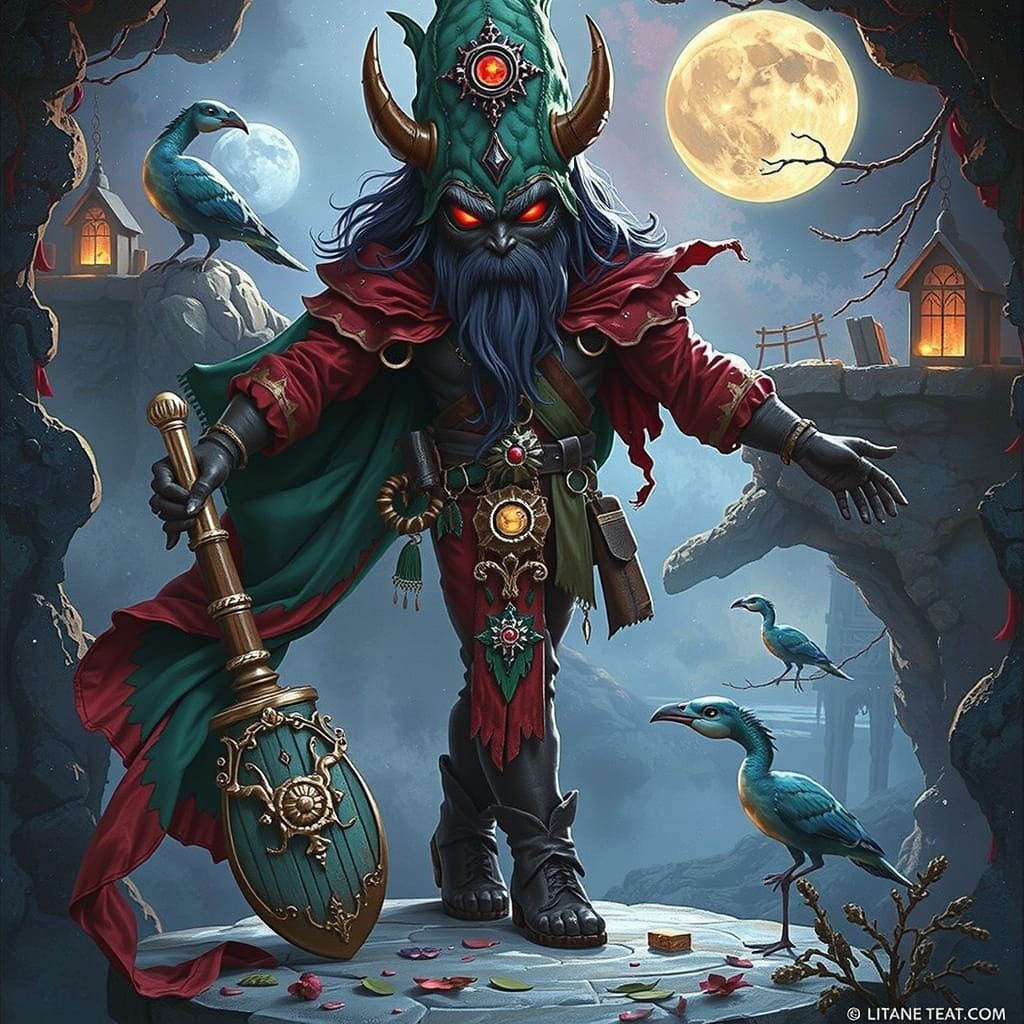 Stunning Masterpiece in Vibrant Triadic Colors