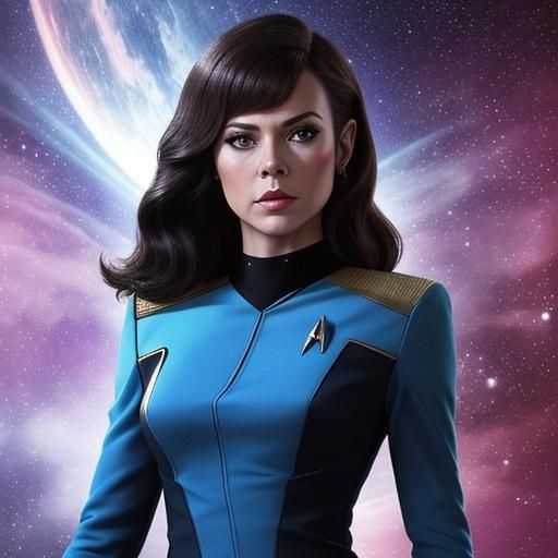 Star Trek Inspired Woman in Uniform
