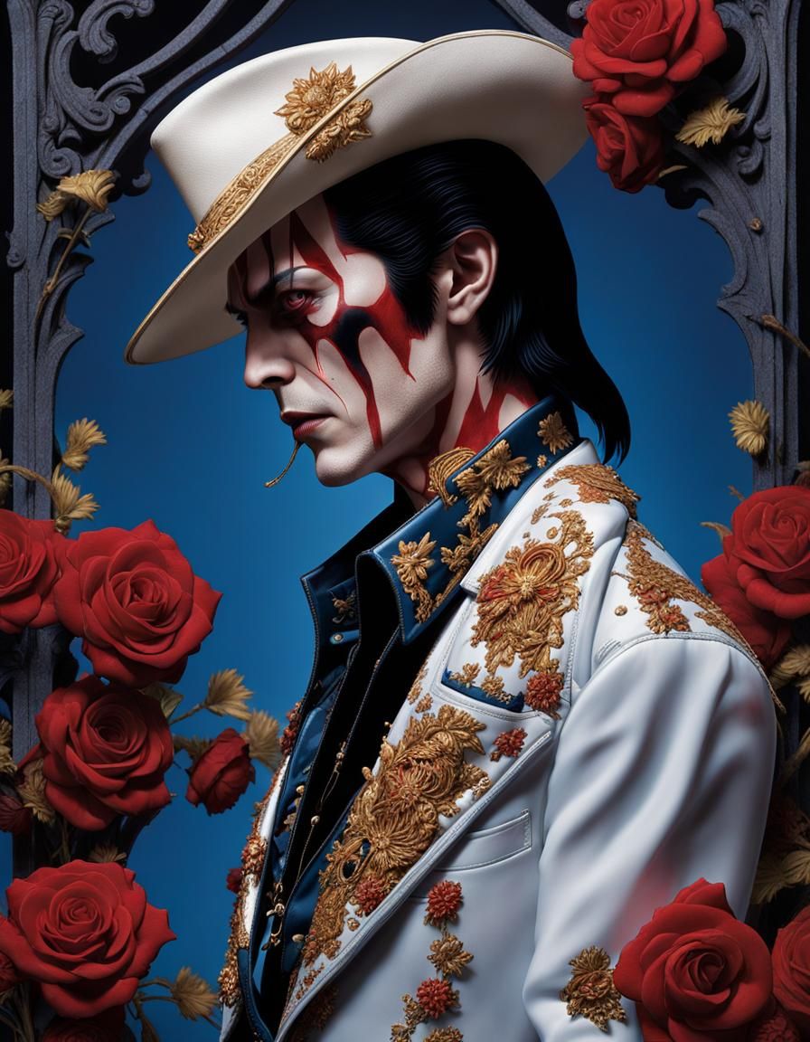 Zombie Elvis Meets Bowie and Jackson in Graveyard Chic