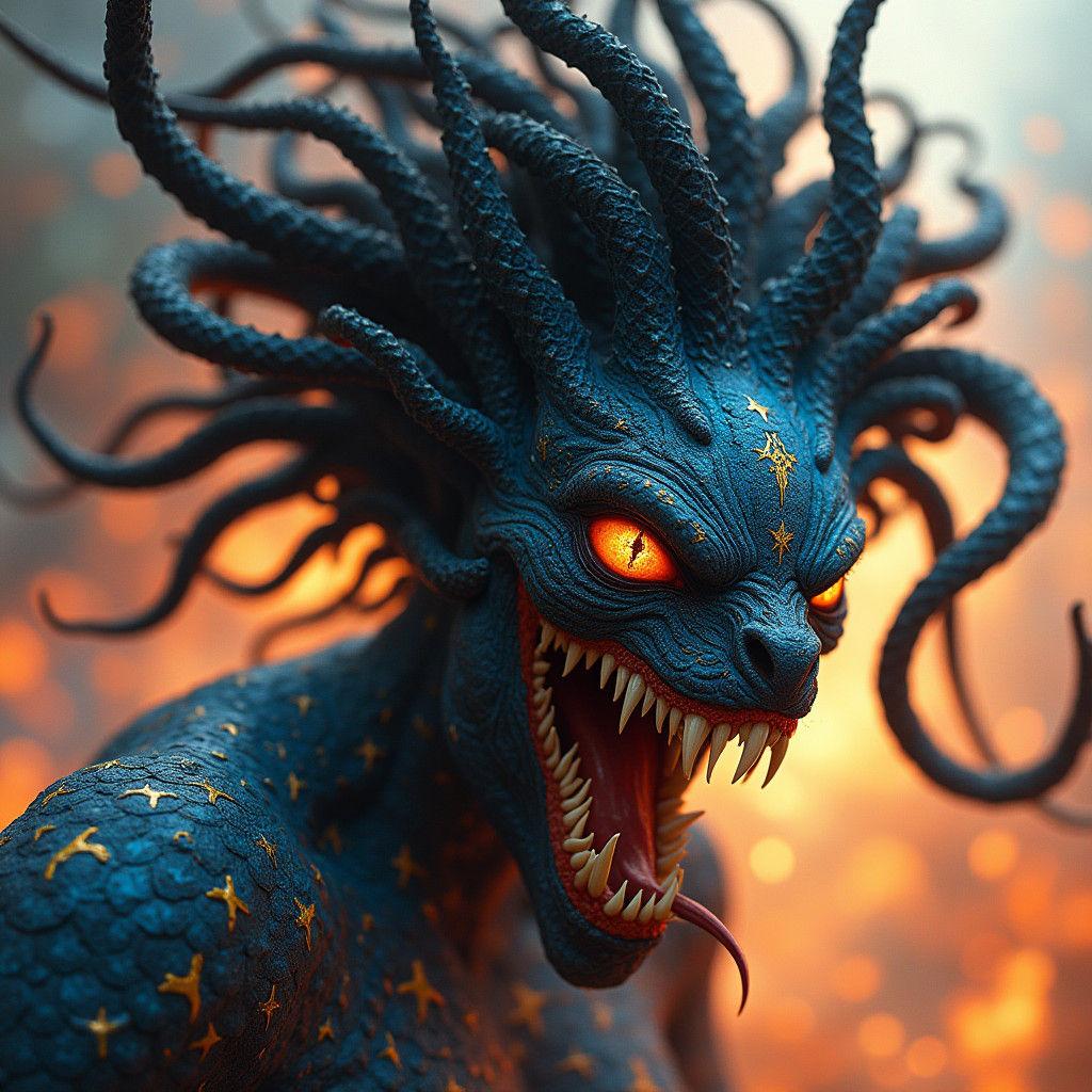 Venom Dragon Hybrid Unleashes Fury in Fantasy Art