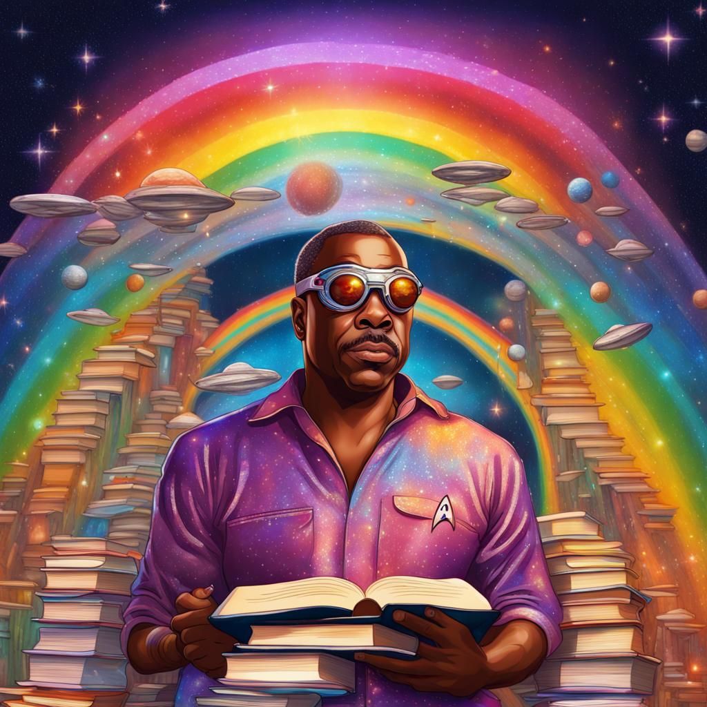 Lavar Burton's Reading Rainbow in Cosmic Illustration