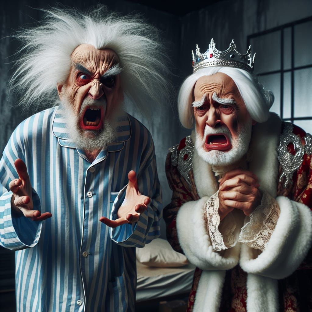 Angry King Confronts Fleeing Pretender