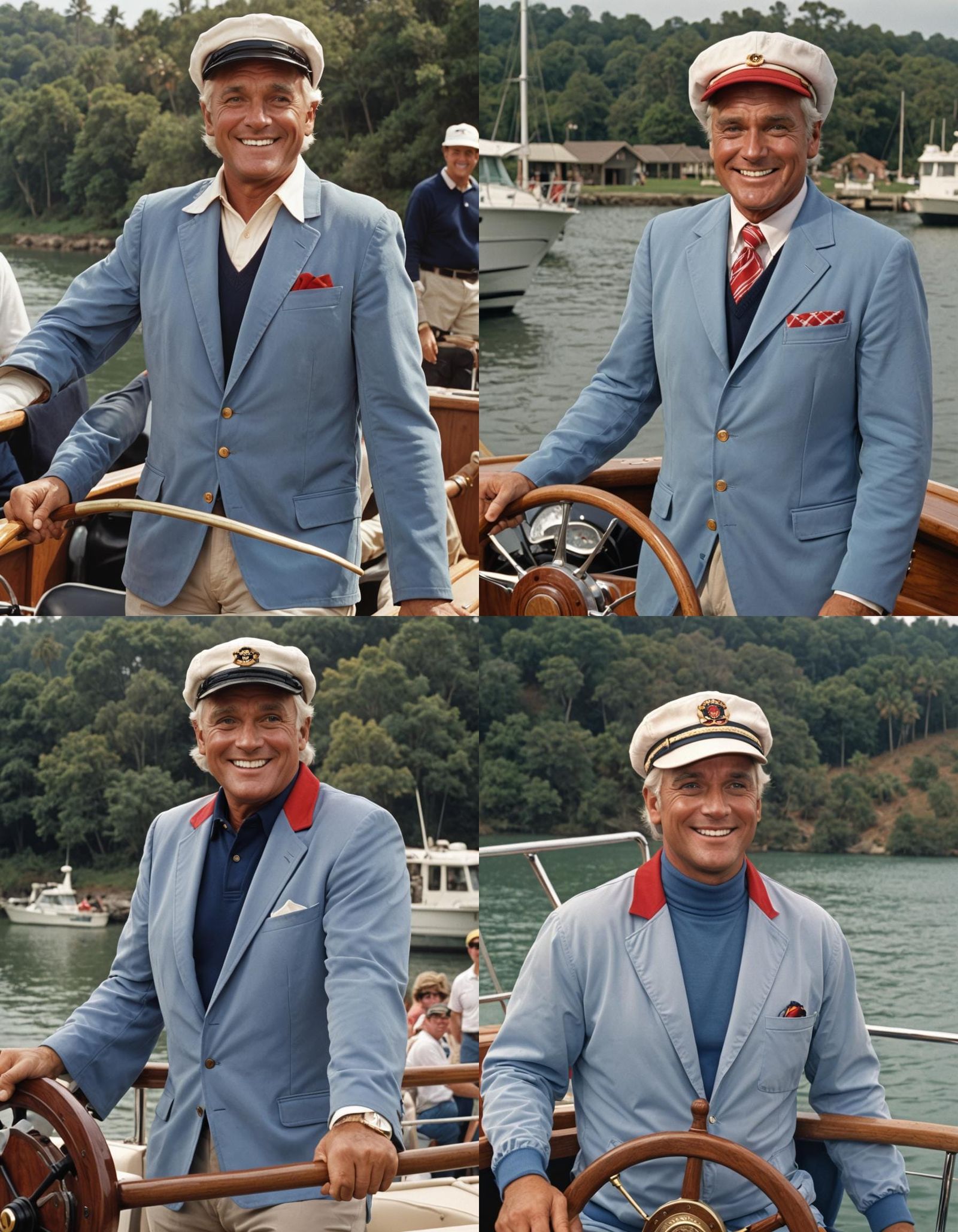 Ted Knight as Judge Smails on a Boat