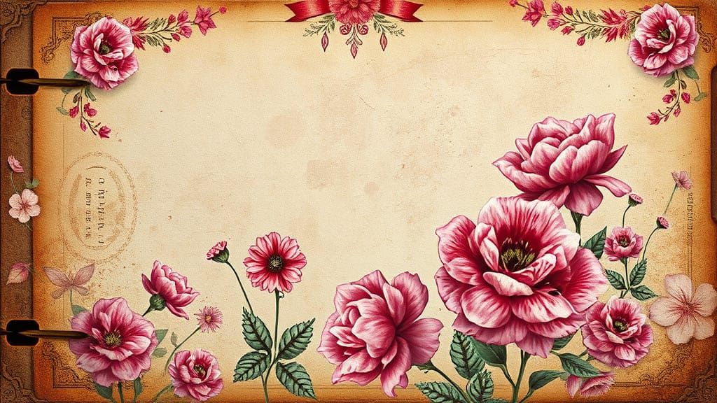 Fantastical Floral Journal in Rich Vintage Hues