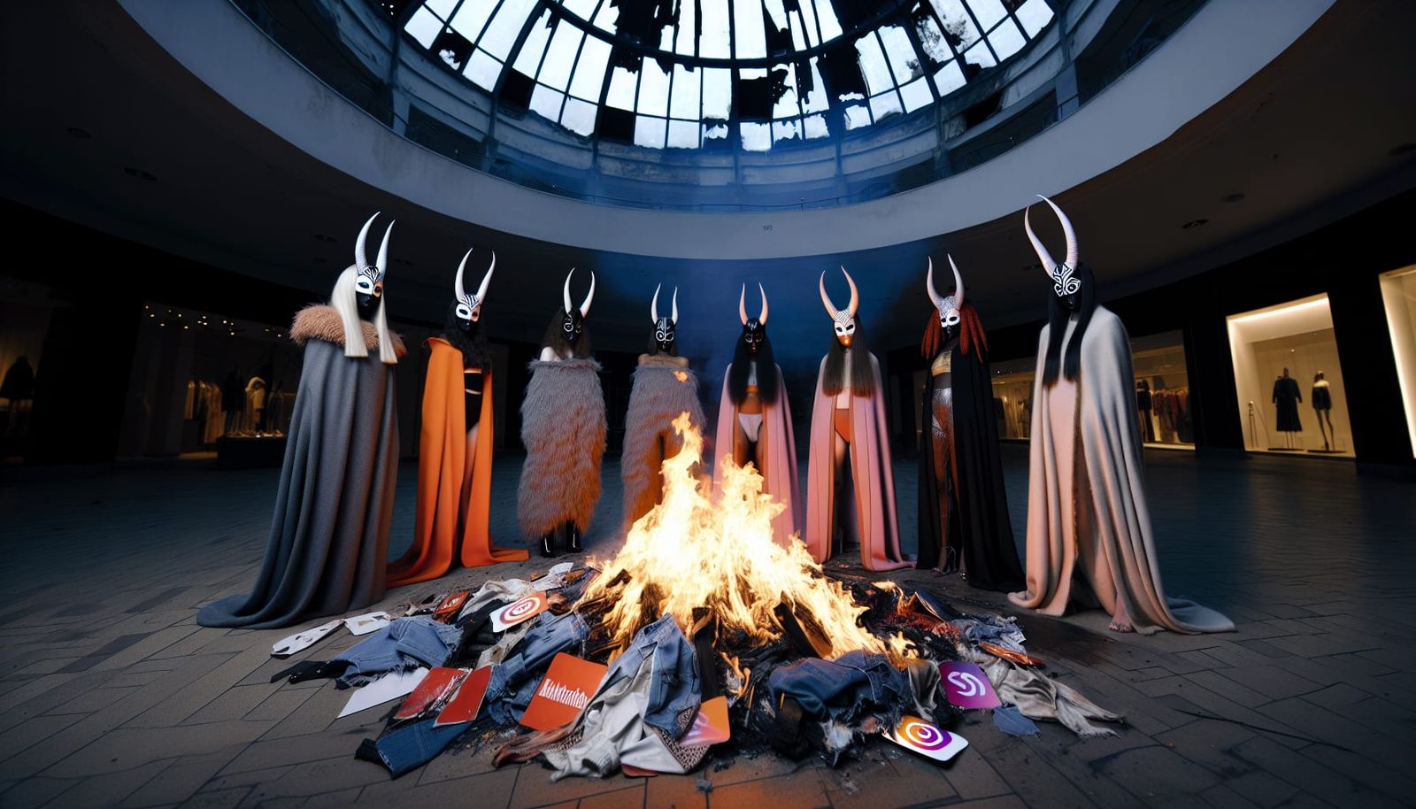 Dystopian Fashion: Social Media Inferno