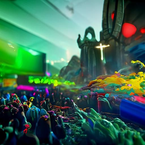 Jesus Christ Raving in a Nightclub