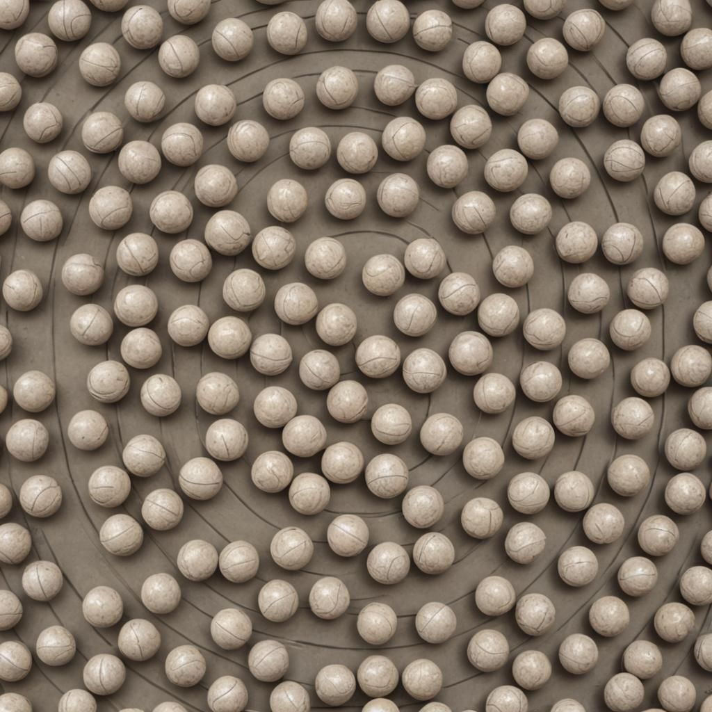 Balls Arranged Inside a Circle