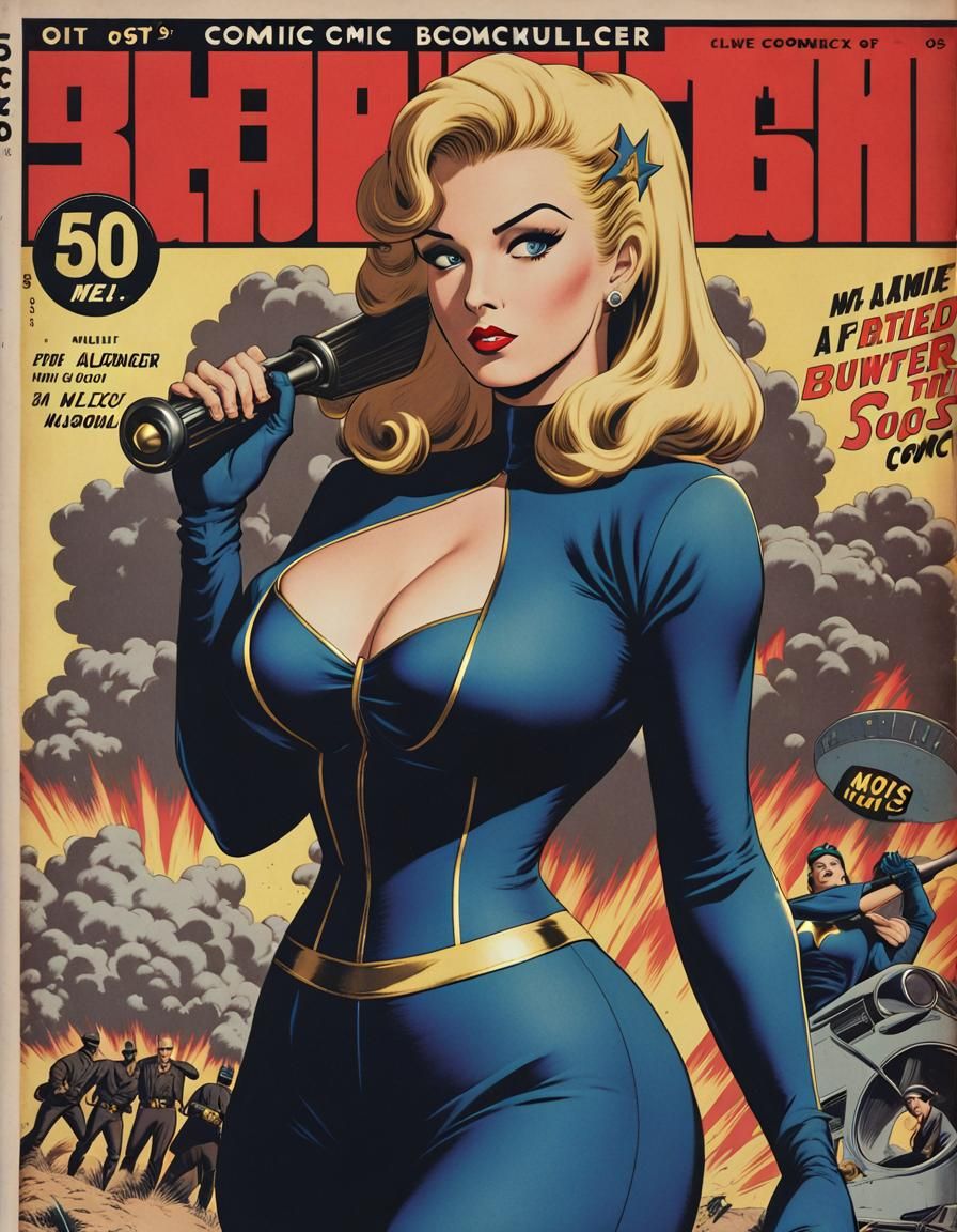 Vault Dweller in Fallout Comic Book Style