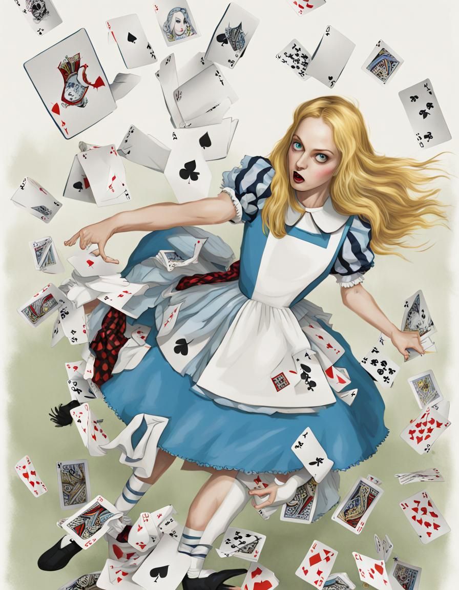 Alice in Wonderland Card Attack