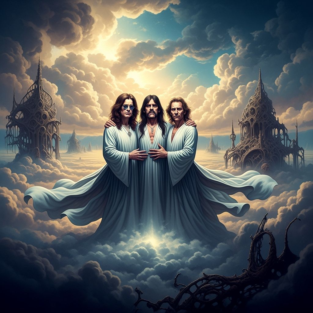 Ozzy, Lemmy, and Dio Reunited in Heaven