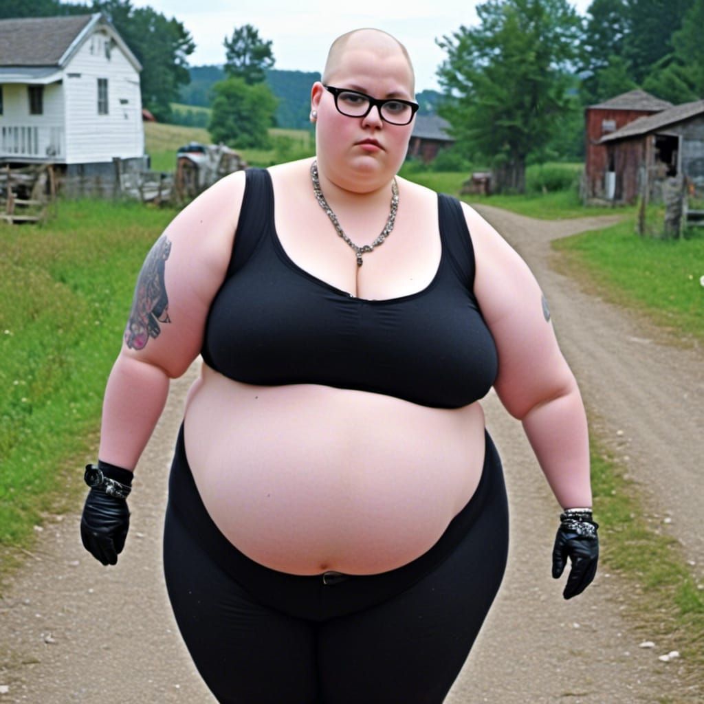 Curvy Plus-Size Woman with Glasses