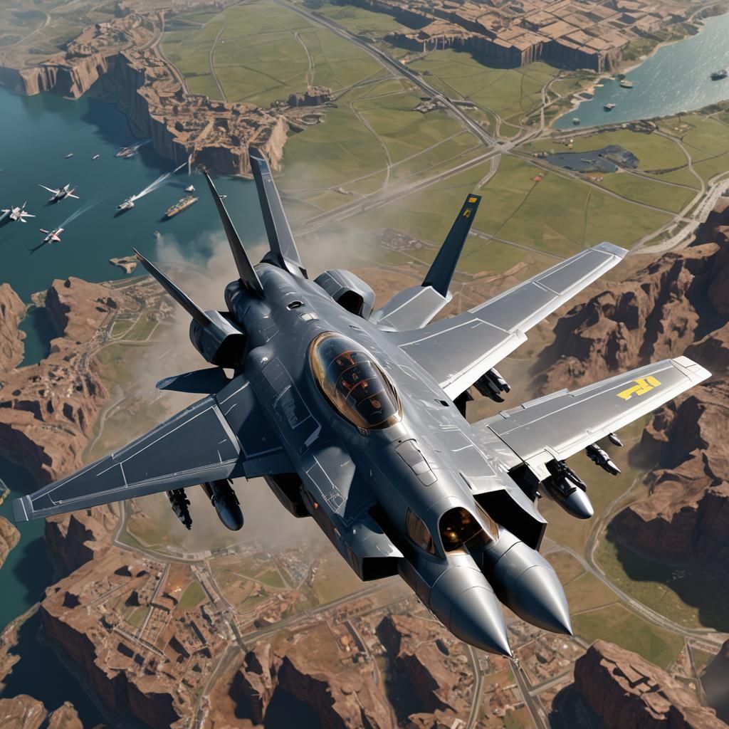 Pope Flies Lockheed Martin F-35 in Detailed Painting