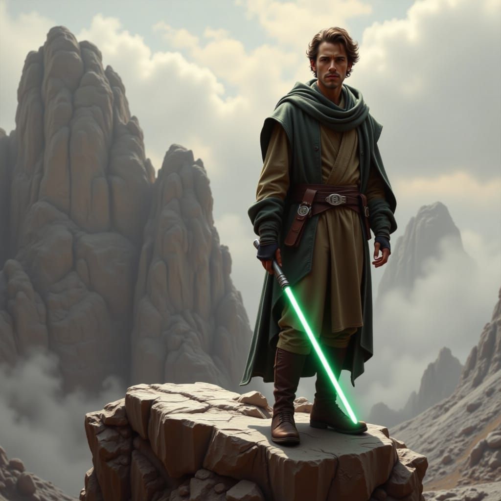 Anakin on High Ground: Fantasy Realism Art