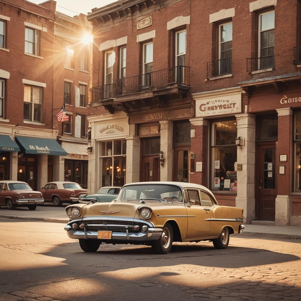 Chevrolet in Quaint American Town Square