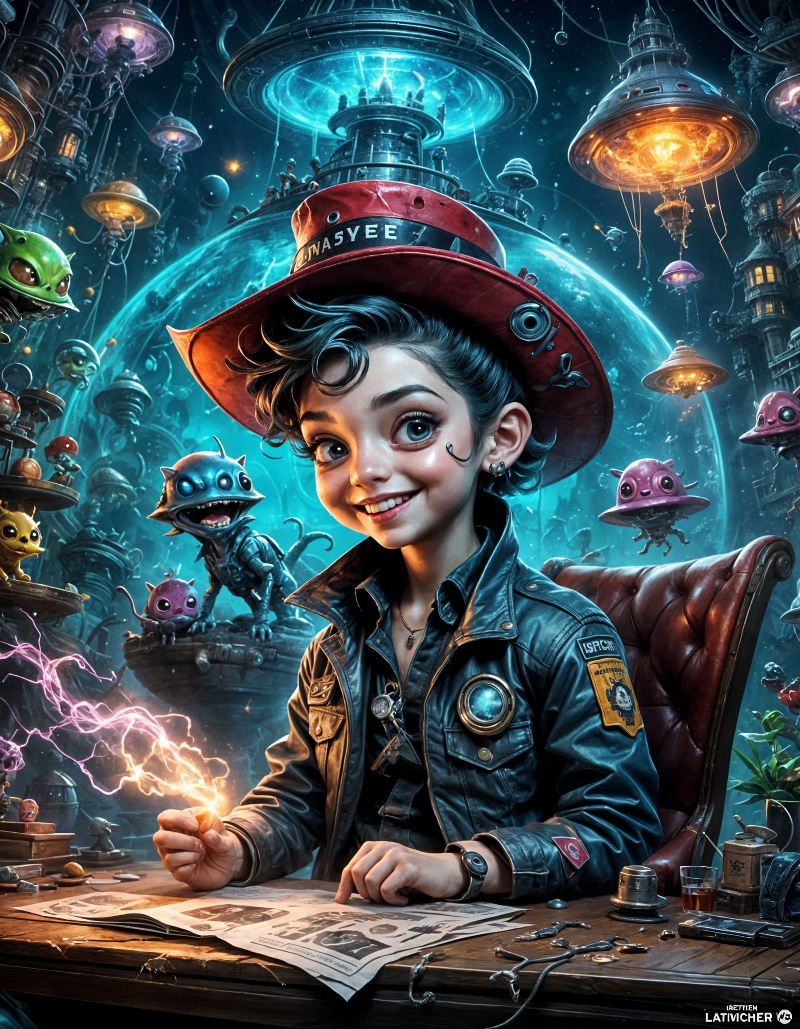 Wanted: Adorable Alien LaPo Yeetee Sci-Fi Poster