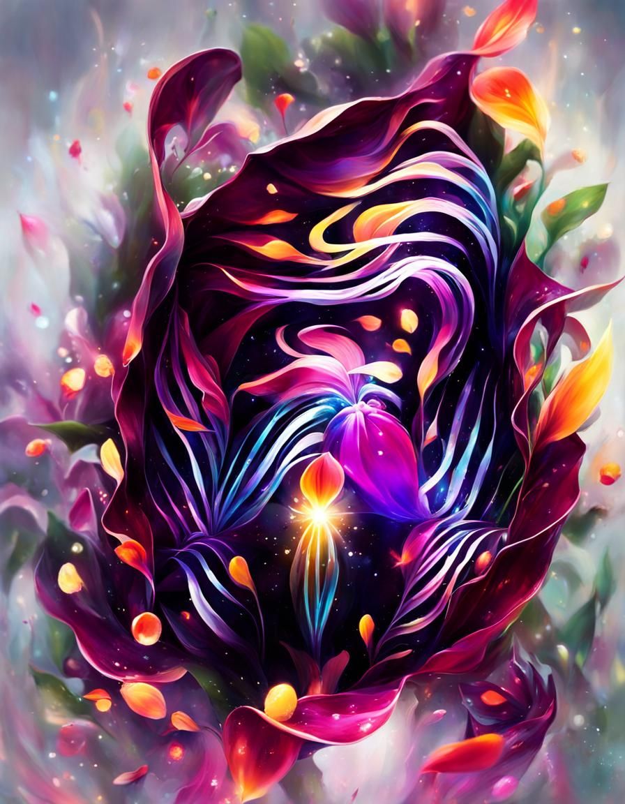 Glowing Magical Flowers Concept Art