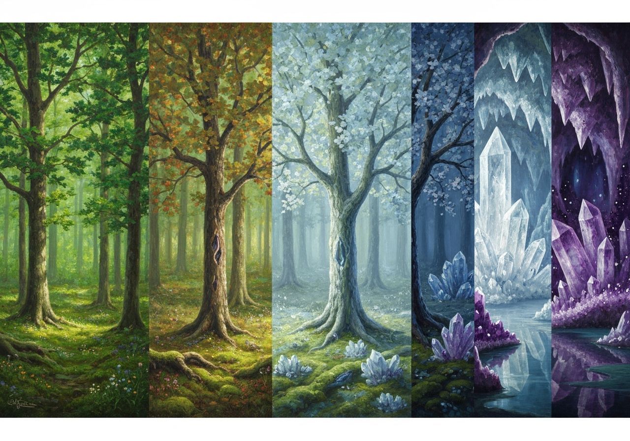 Enchanted Forest Transforms into Crystalline Cave