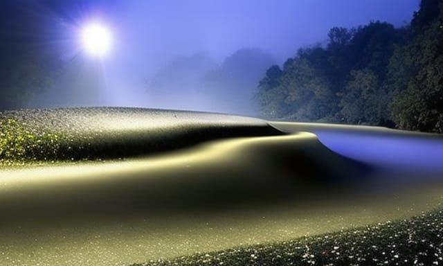 Giant Bones and Skull in Illuminated Cave