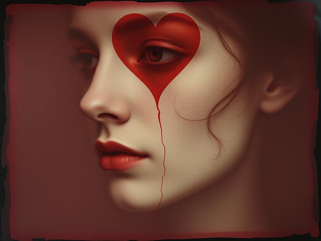 Surreal Face Superimposition in Velvet Paint Style