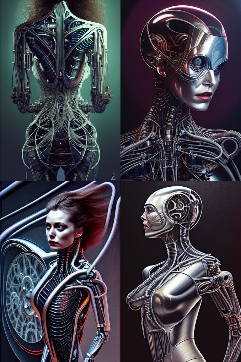 Biomechanical Elon Musk Manufacturing Unit in Photorealistic...