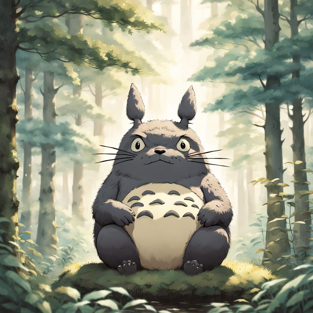 Enchanted Forest Spirit in Whimsical Fantasy Style