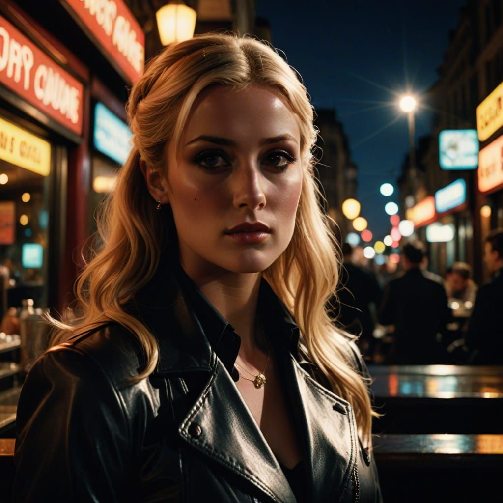 Paris Whitney Hilton as Film Noir Superheroine