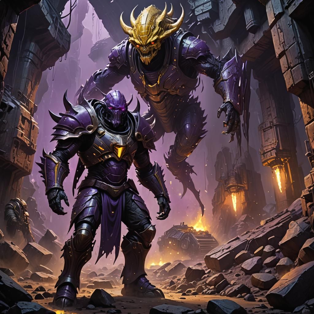 Alien Berserker Invasion: Dark Fantasy Concept Art