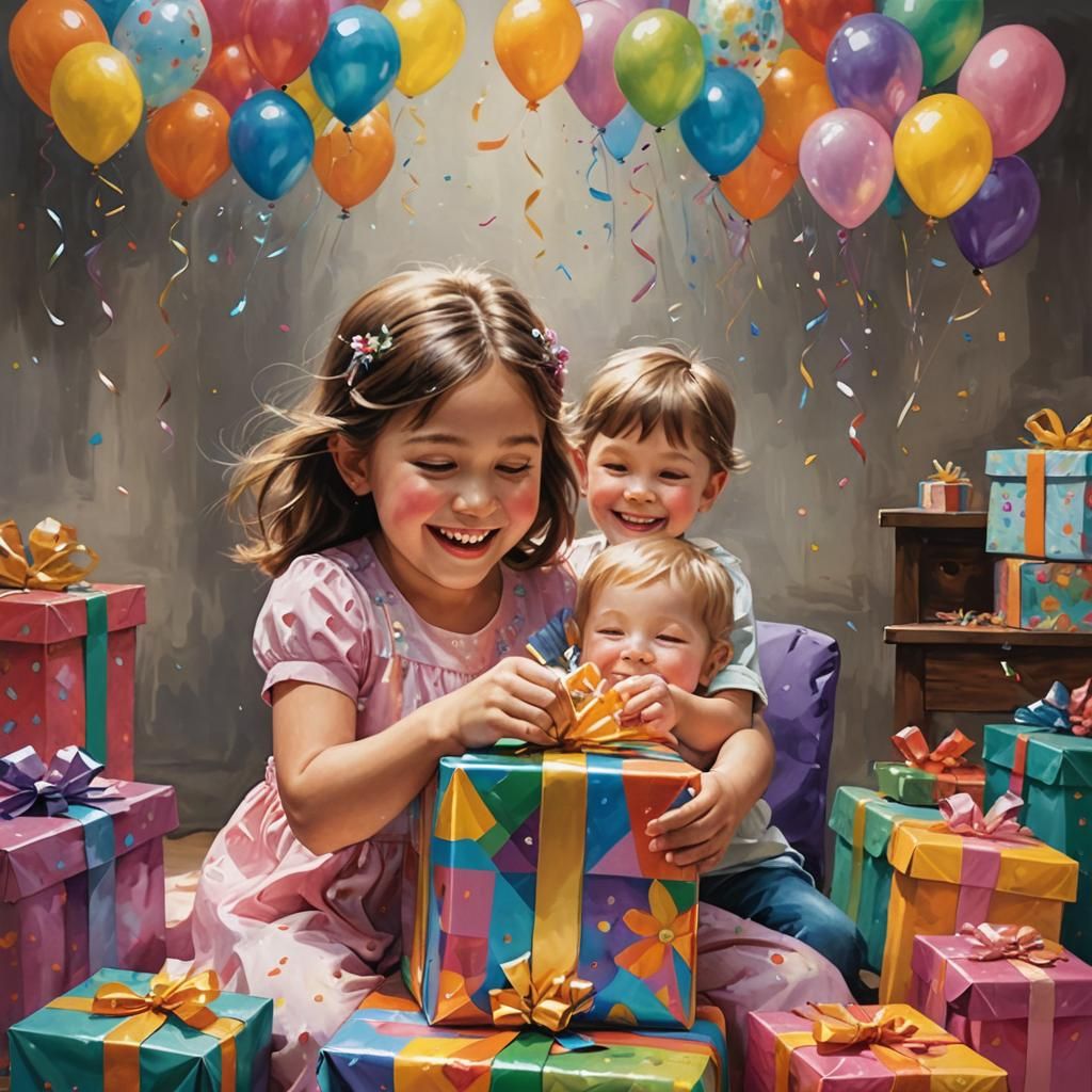 The excitement of opening gifts (even if they may not be you...