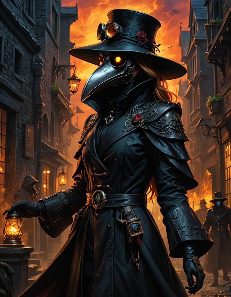 Sunset Shimmer as Plague Doctor in Dark World