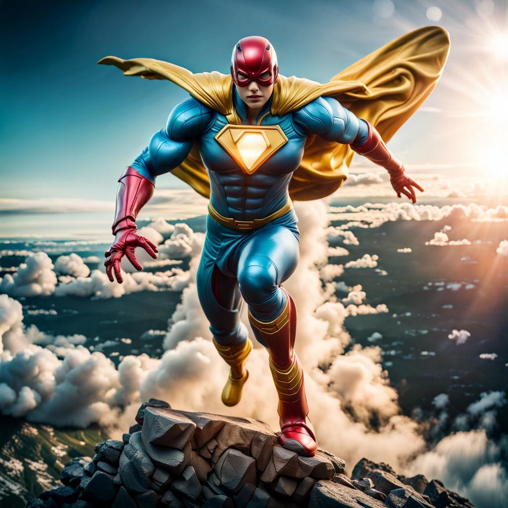 Air elemental superhero