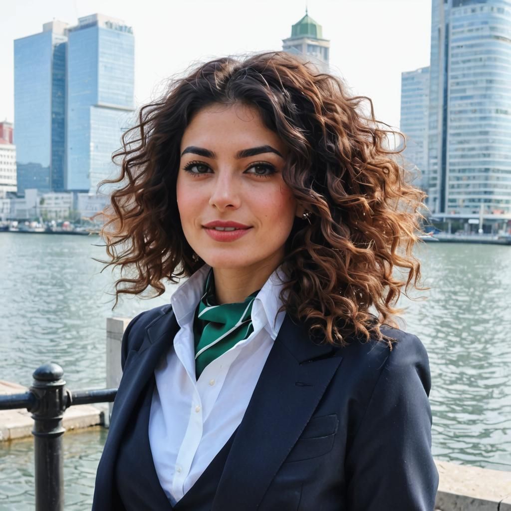 Classy Turkish Woman in Business Suit