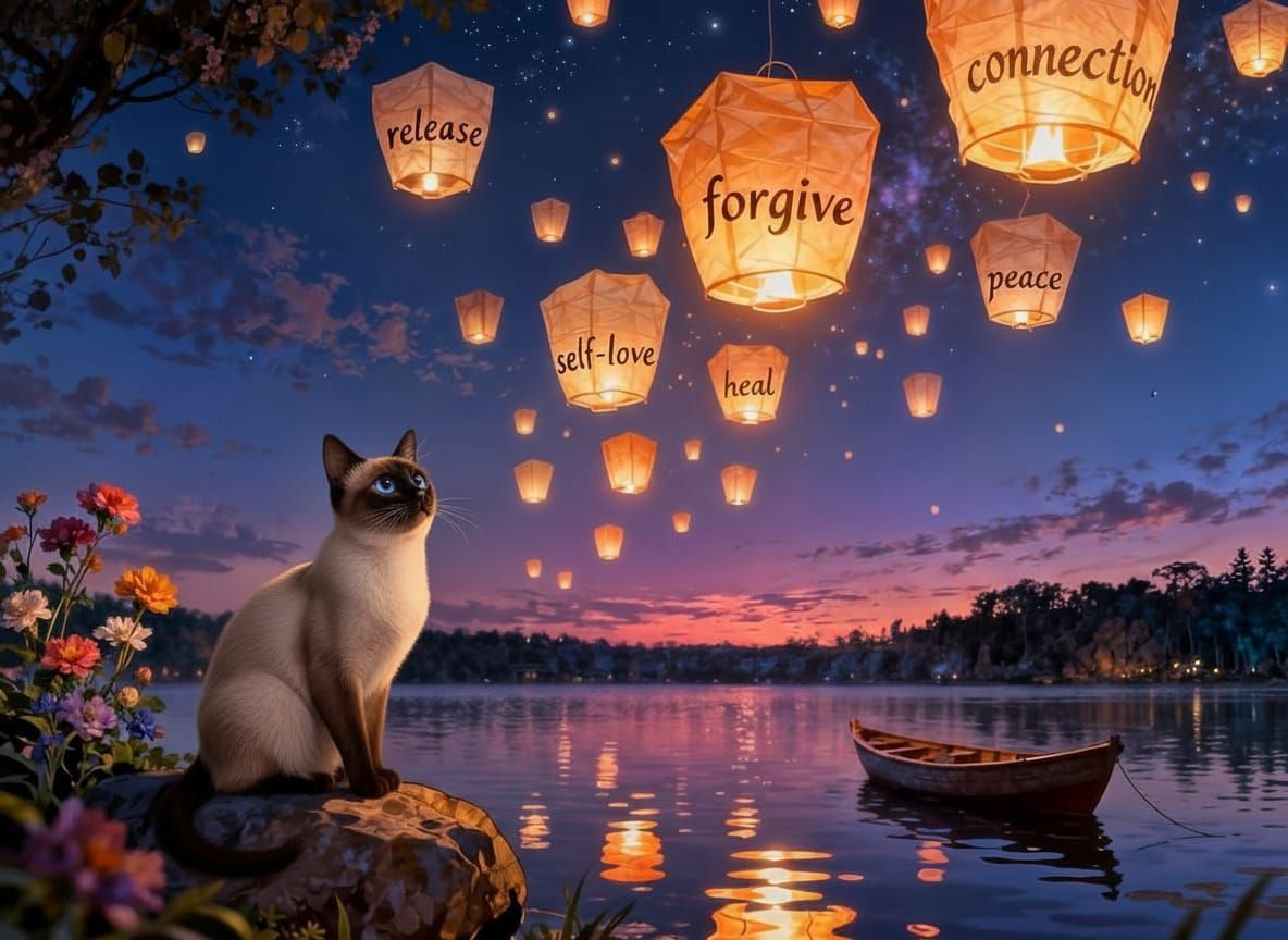 Siamese Cat with Striking Blue Eyes