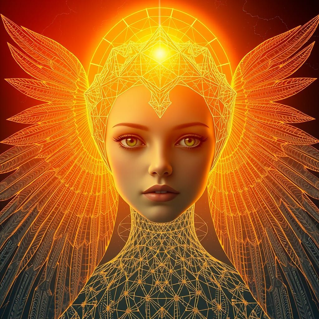 Feminine Angel of Death with Calming Aura