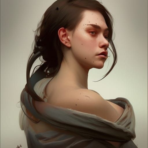 Judgemental Fat Duck Portrait in Digital Art Style