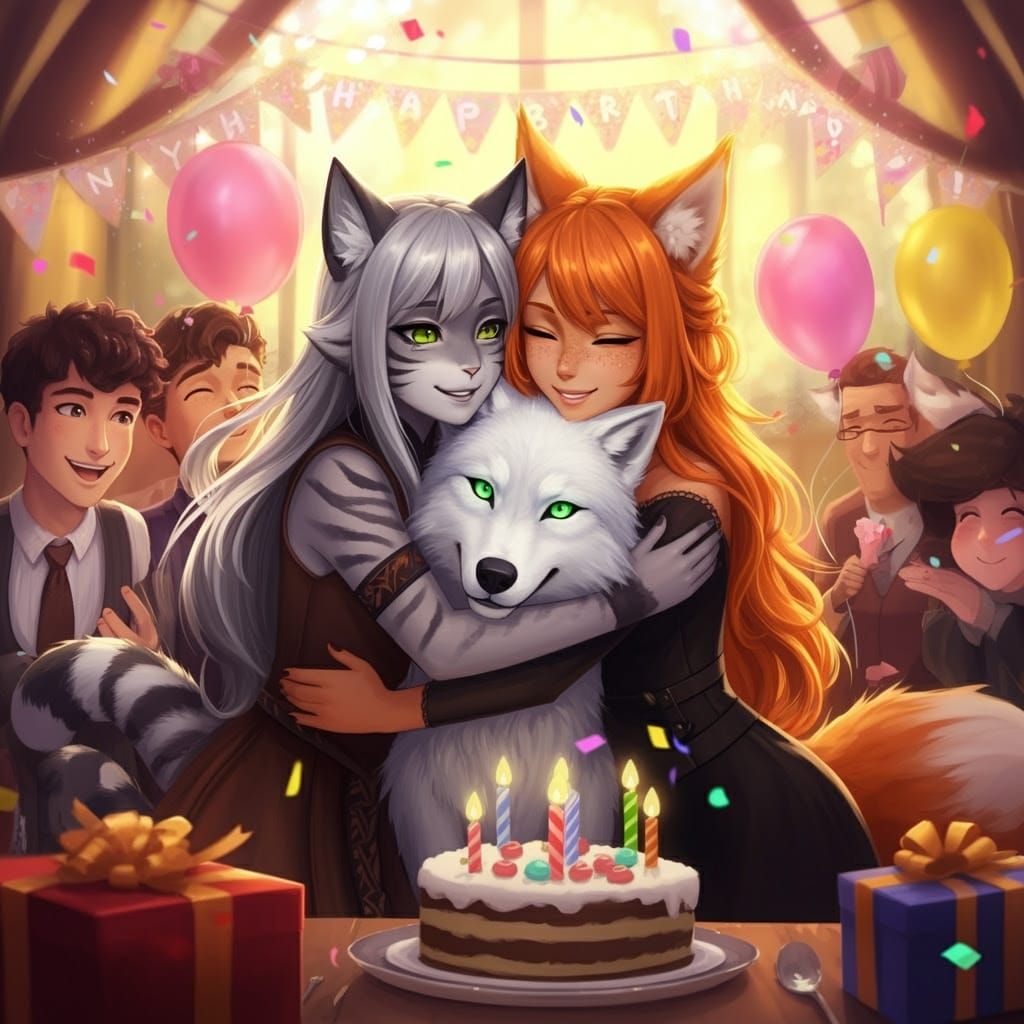 Happy birthday, Ember and Nyra!