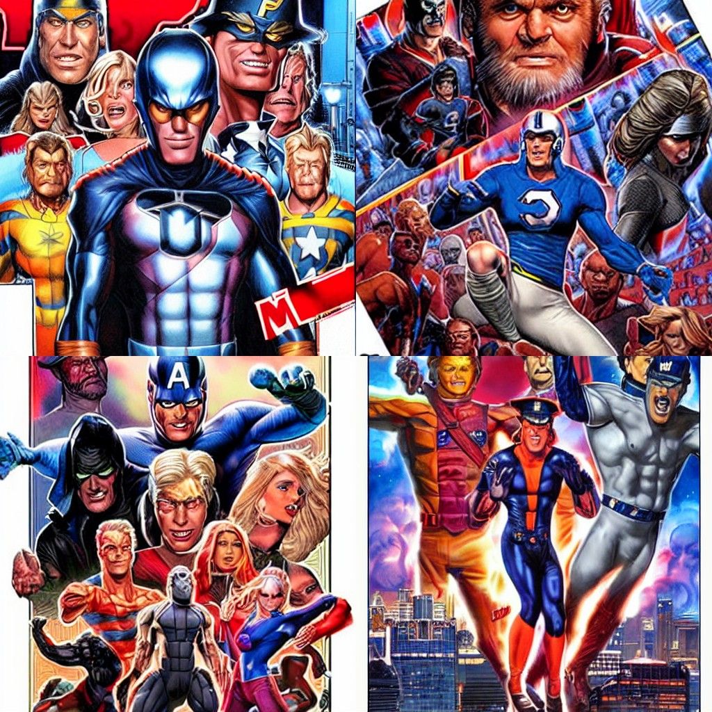 Dynamic Comic Book Art Illustration