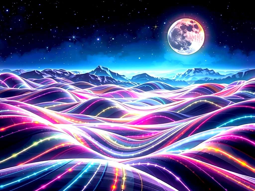 Cosmic Striped Dreamscape