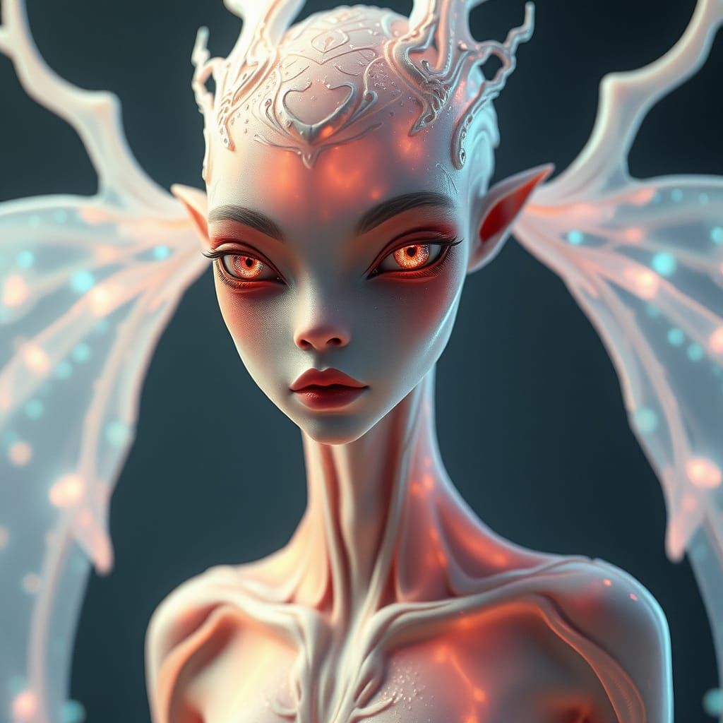 Ethereal Beauty in Humanoid Form