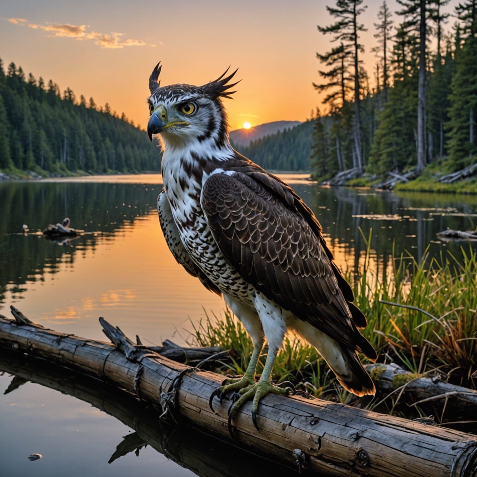 Charming Lakeside Home at Sunset