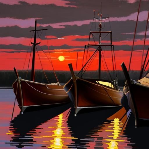 Sunset in Harbour