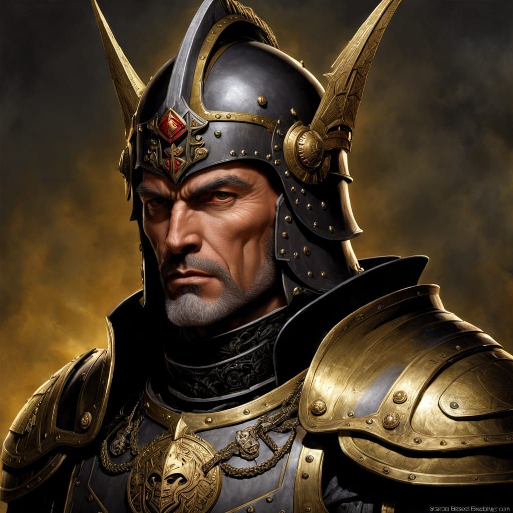 Dark Fantasy Knight in Masterpiece HDR Style