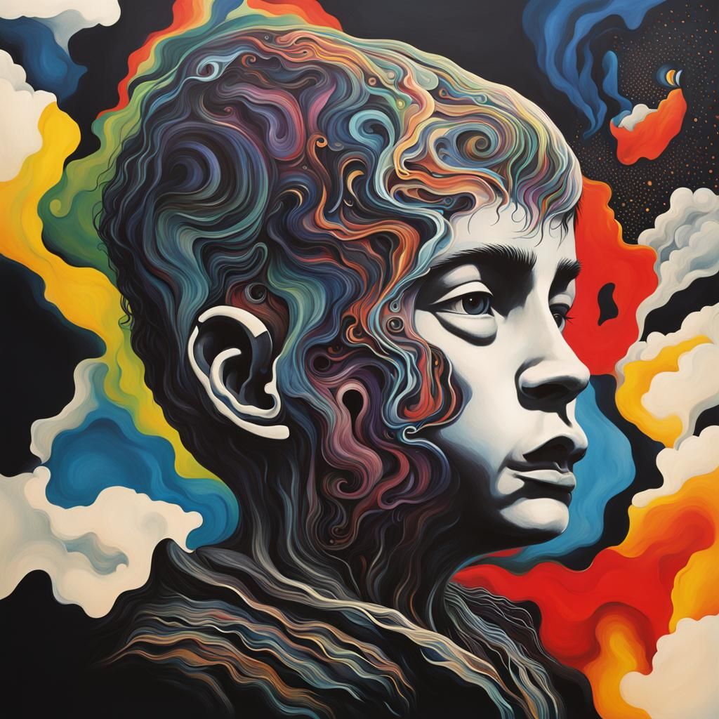 Surreal Cavern of the Mind: AI Generated Art