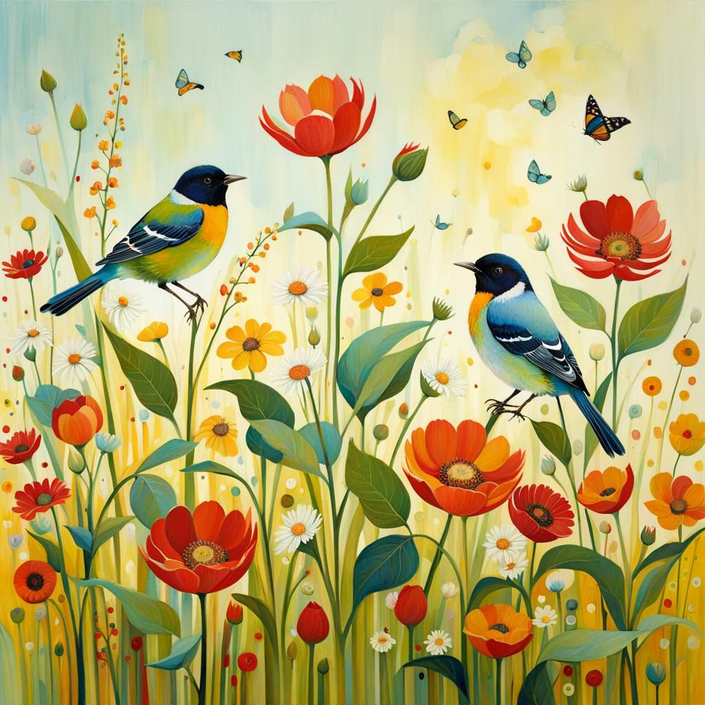 Surrealistic Landscape in Dreamlike Abstraction