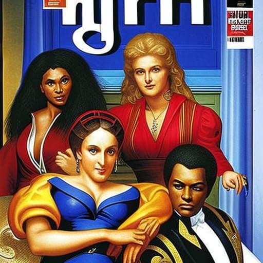 Thriller Magazine Cover in Abstract Style