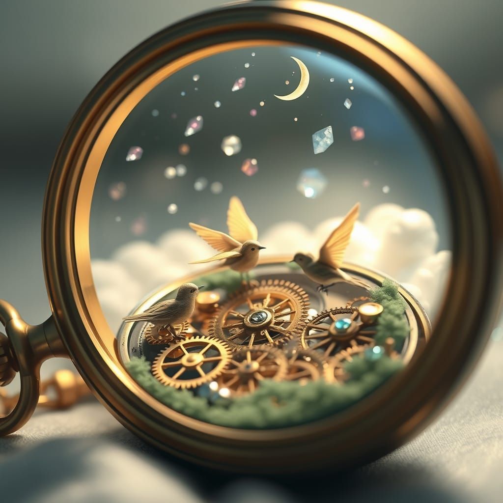 Clockwork Wonders in a Vintage Pocket Watch