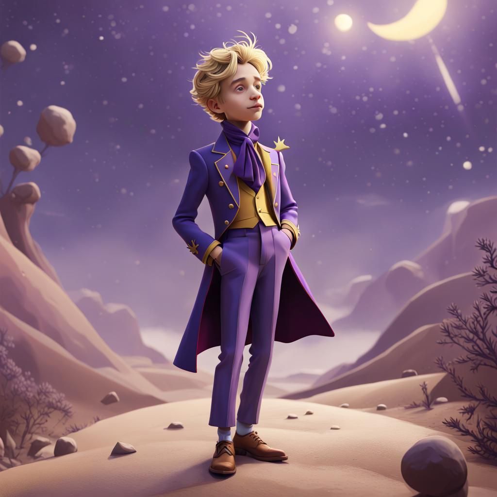 Little Prince as Prince in Saint-Exupéry Style