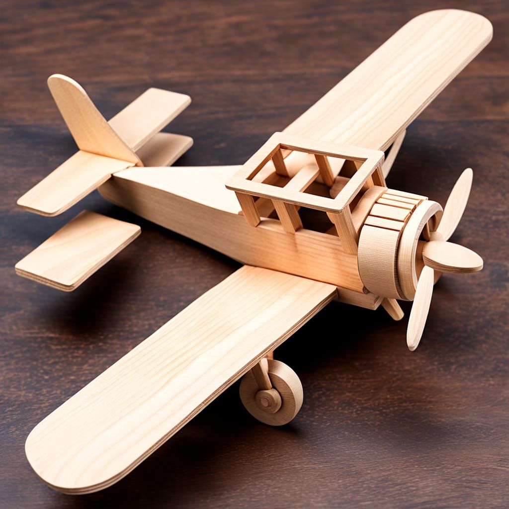 Balsa Wood Airplane Construction Set