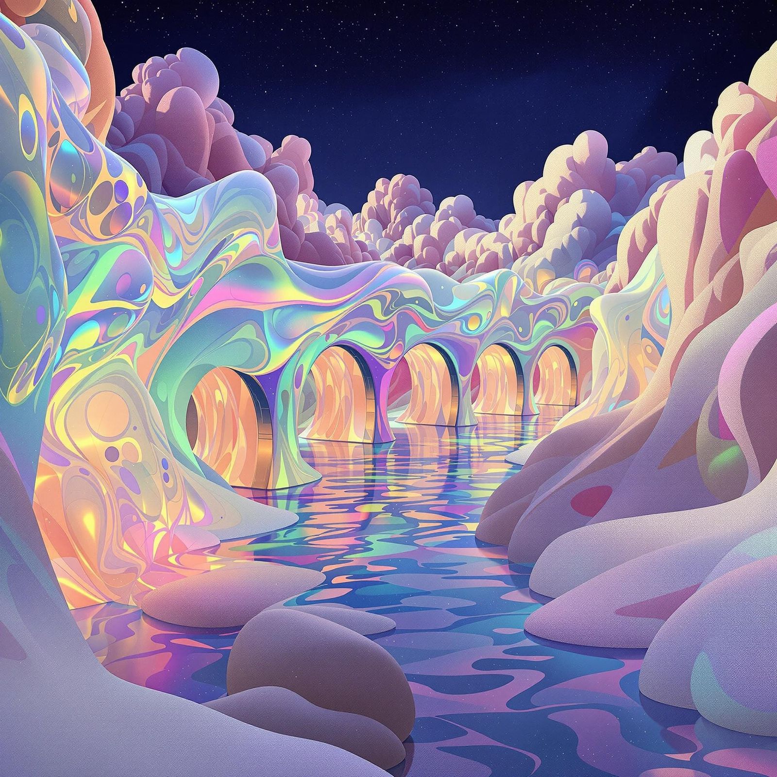 Pearlescent Jelly Bridge