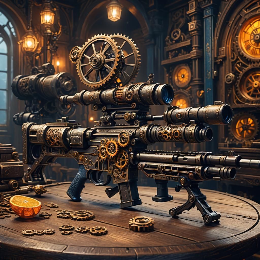 Clockwork Sniper Rifle in Mystical Armory Concept Art
